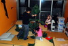 Nokimi and Sarah assemble tree