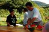 environmentalist Liu Li-lan 劉麗蘭 and two other local hosts