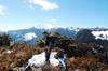 Mike in front of Hsuehshan (Snow Mountain) 雪山