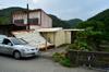 next photo: The roof of the structure in front of the place Eagle and other volunteers had been staying in has been blown down by the most recent typhoon