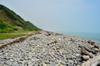 this stretch of beach is famous for its stones