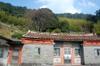 View up the slope above the main house