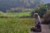 next photo: Tammy looking out over the Tianliaoyang 田寮洋 wetland