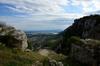 The Rhone river below