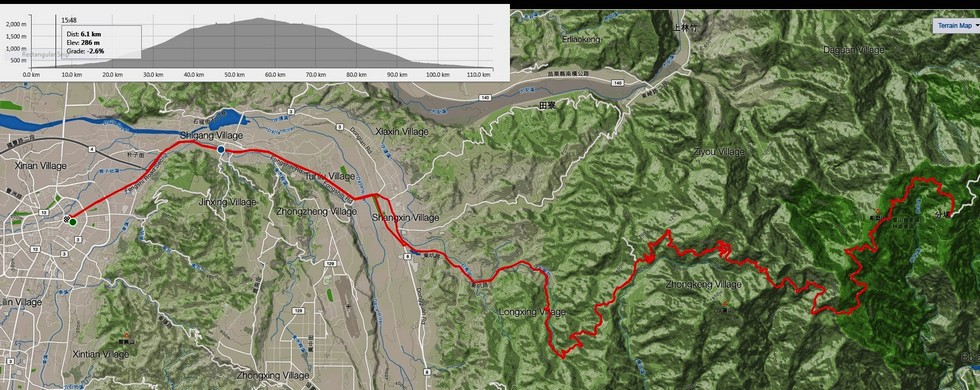 Daxueshan road 大雪山林道 Daxueshan_map