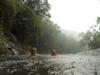 swimming in the rain