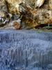 patterns in the mud from falling water