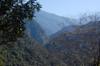 Looking back down the steep valley