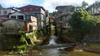 Pingxi 平溪 - the train runs on the trestle above this stream