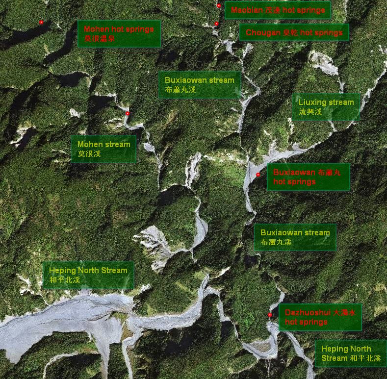 Heping North Stream 和平北溪 heping-hot-springs-marked