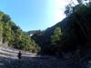 distant landslide on Mohen stream as we turn around