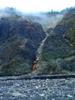 huge landslide opposite our camp at Buxiaowan stream 布蕭丸溪