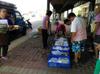 vegetable truck comes each morning, also brings breakfast foods