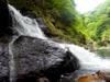 next photo: waterfall on the Sanguang River 三光溪 below Xuanyuan 萱源