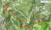 11.5 km river trace from Xuanyuan 萱源 to Tieshan waterfall 鐵柵瀑布 on the Sanguang River 三光溪