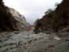 next photo: moonscape downstream from second campsite