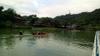 Dragon boat tourists at Bitan 碧潭