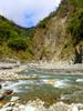 confluence of Luye stream 鹿野北溪 and Malalaou stream 瑪拉拉歐溪, with Taolin hot spring in the background